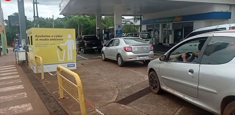 Faltante de combustible complica a vecinos en Iguazú
