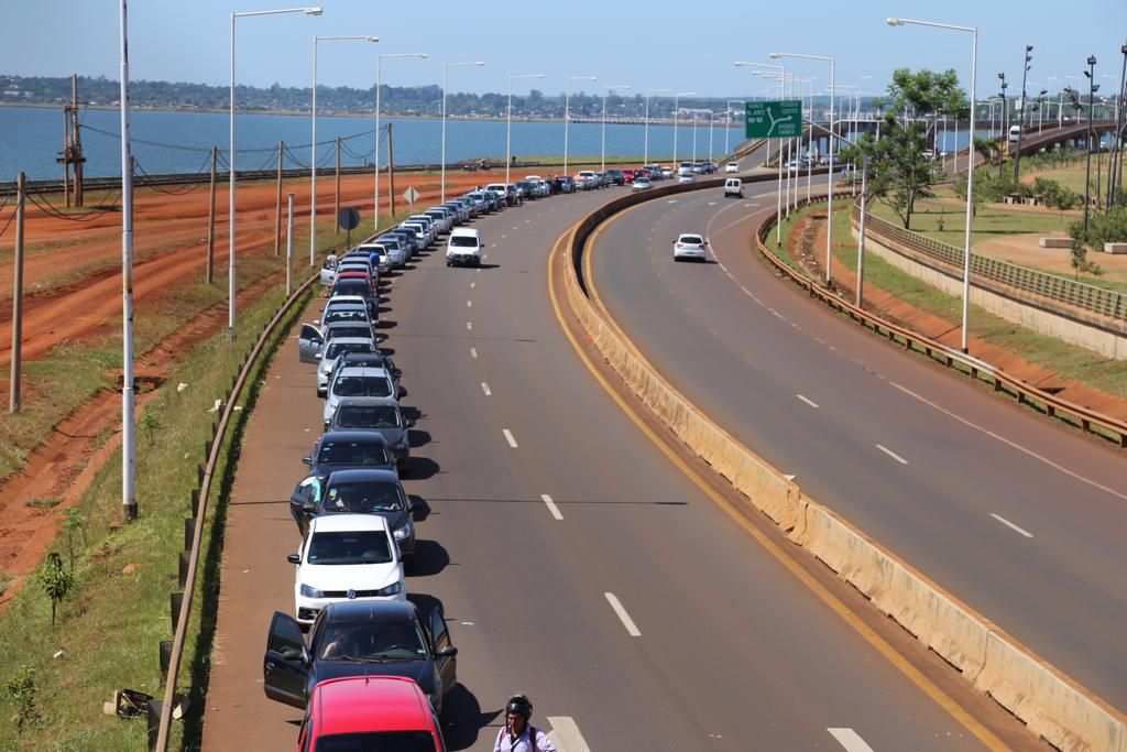 Por recomendaciones técnicas se suspenden las filas sobre el puente Posadas – Encarnación