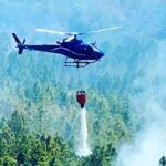 Gran proporción de incendio en la localidad de Mártires