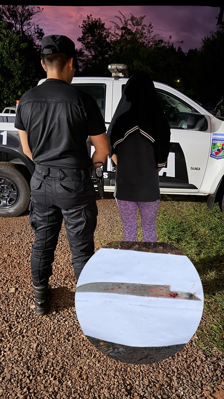 Fue a buscar a su expareja armada con un cuchillo y terminó detenida en Mártires