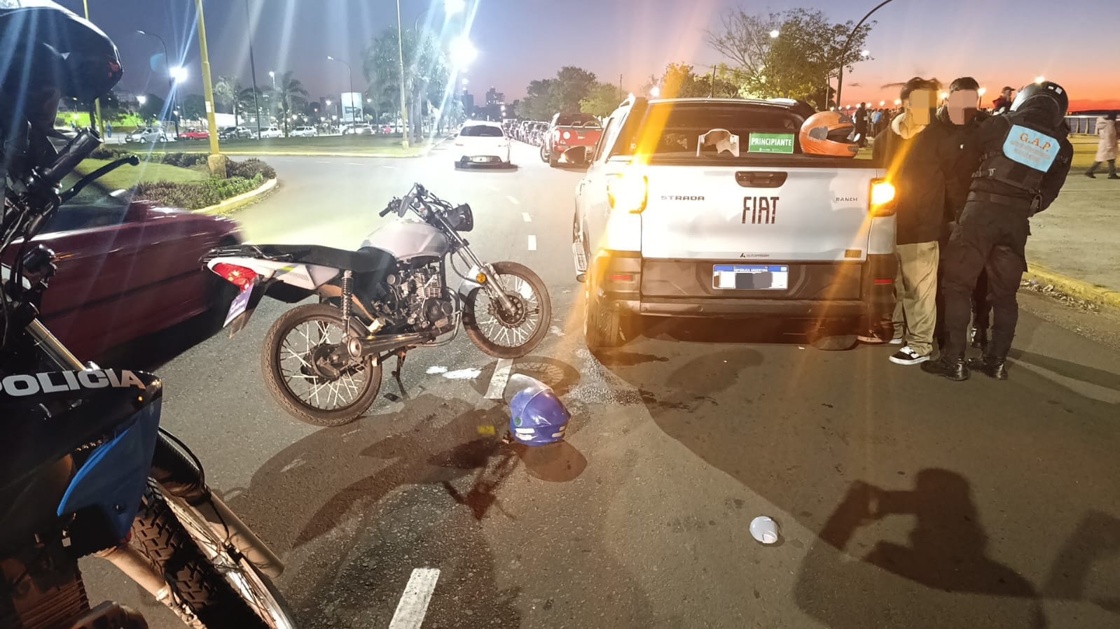 Intentaron huir tras chocar en la Costanera de Posadas y fueron detenidos