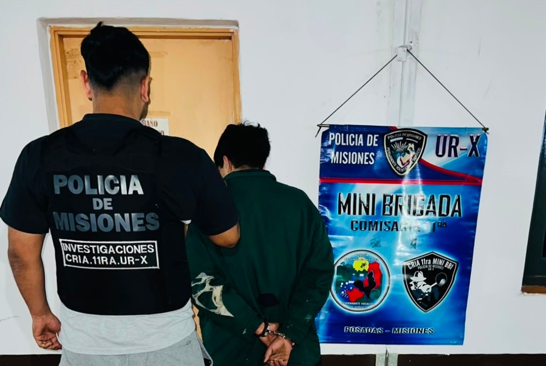 Desarticulan una seguidilla de robos en Posadas: dos detenidos, elementos secuestrados y un prófugo