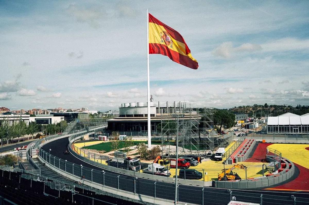 Colapinto corre en el nuevo circuito de Madring: horarios, TV y cronograma del GP de España